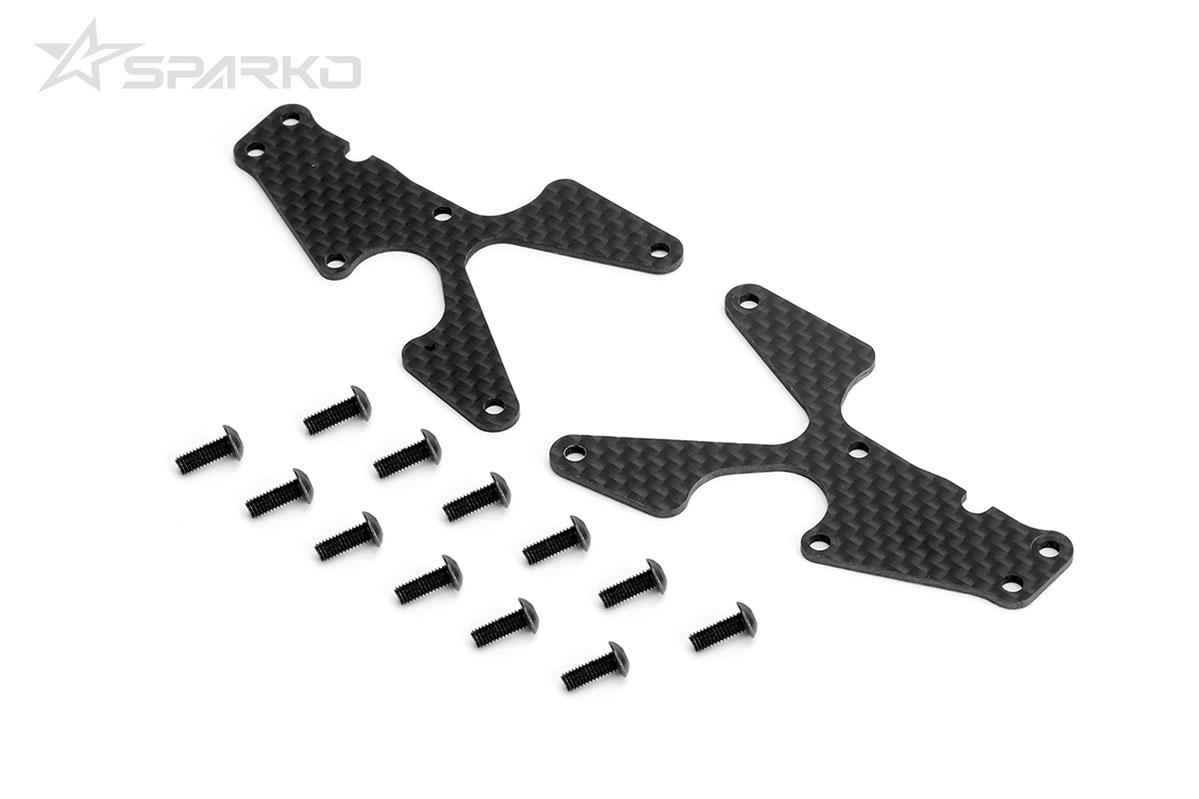 Sparko F8 Carbon Front Lower Arm Inserts 1.5mm - 2pcs
