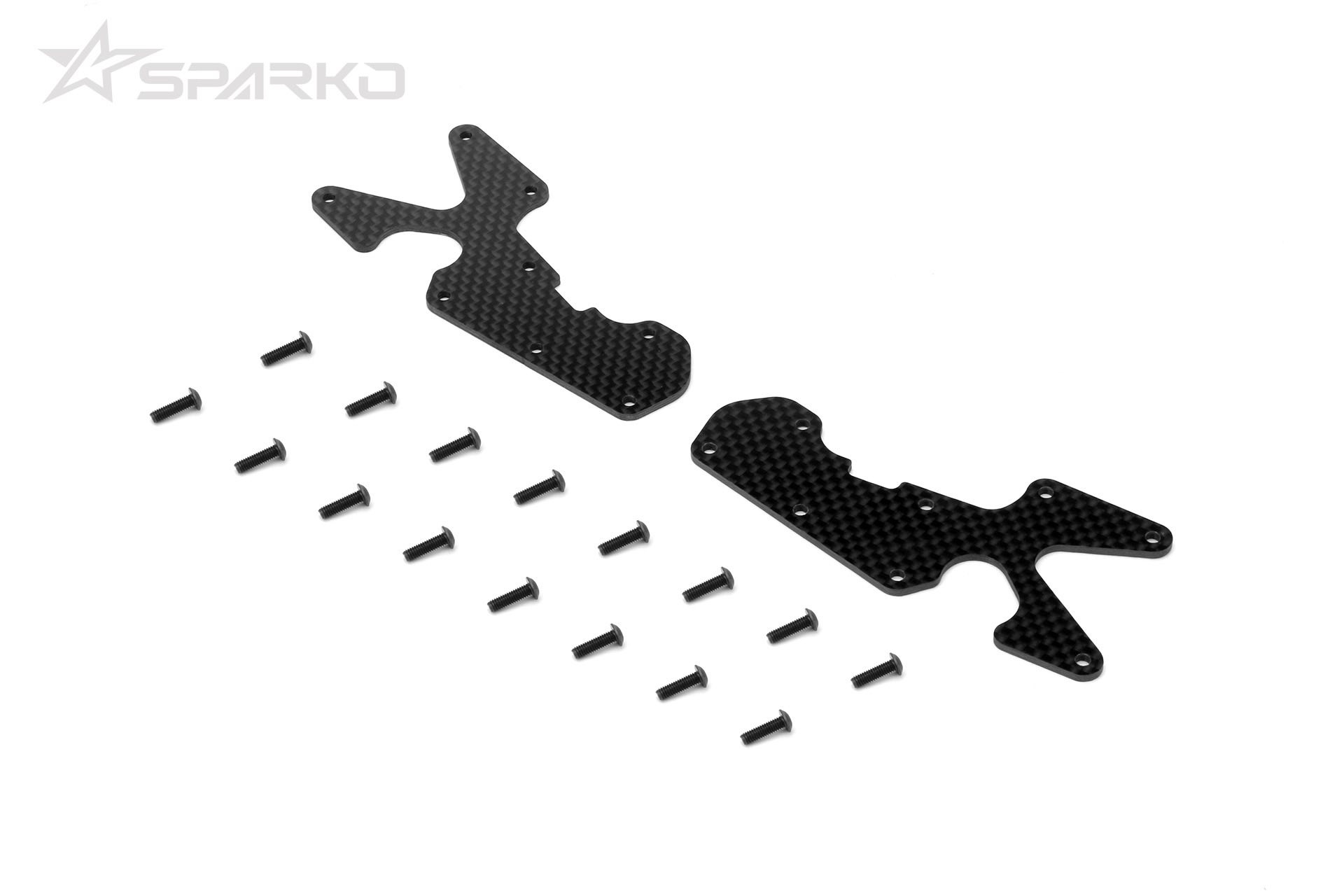 Sparko F8T Carbon Fiber Rear Arm Inserts  2mm (2)