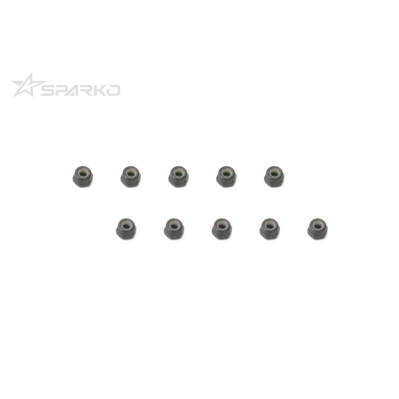 Sparko Flanged Locknut M3 (10pcs)