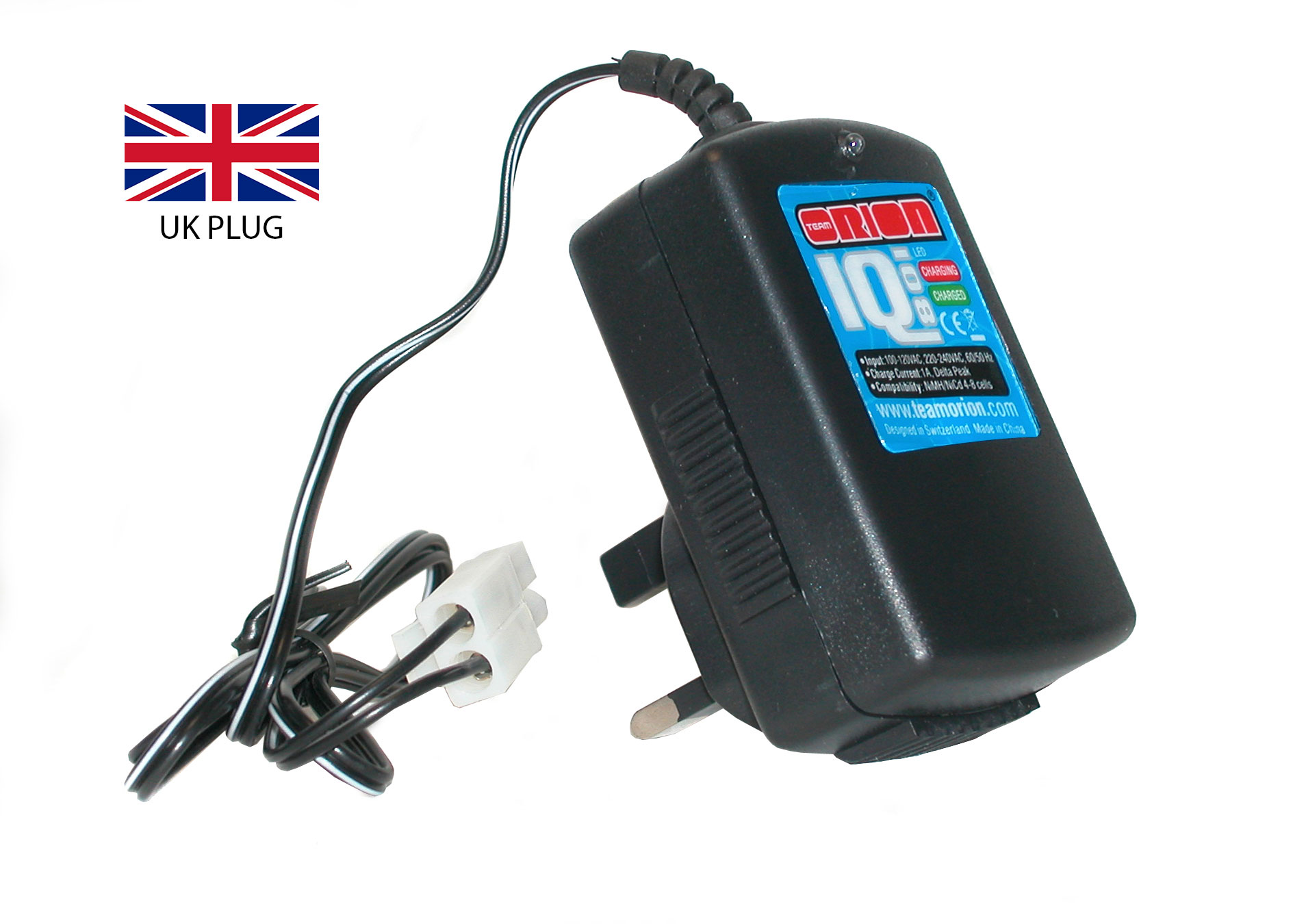 TEAM ORION Advantage IQ801 Delta Peak Charger (UK) 1A - NiMh4-8N (Tamiya)